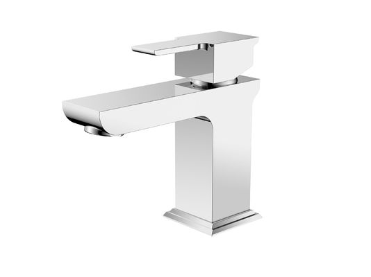 Single Handle Basin Mixer Faucet In Chrome Finish To Bathroom T8792MW